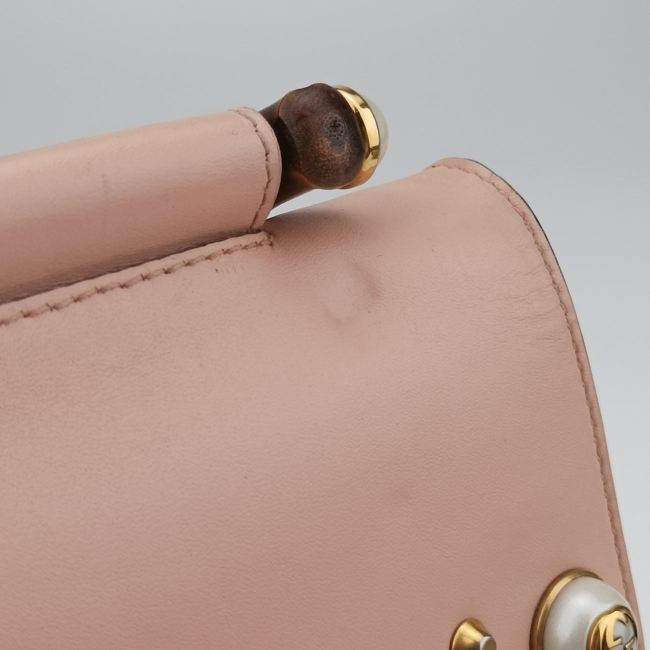 Bamboo Pearl StuddedPinkLeather476448E022381470バンブー パールスタッズピンクレザー476448E022381470