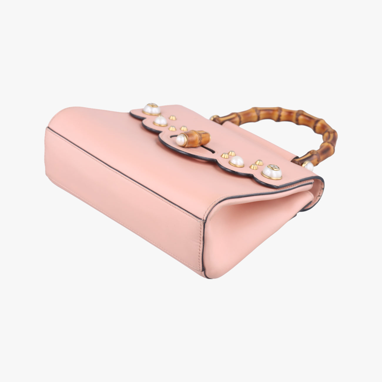 Bamboo Pearl StuddedPinkLeather476448E022381470バンブー パールスタッズピンクレザー476448E022381470