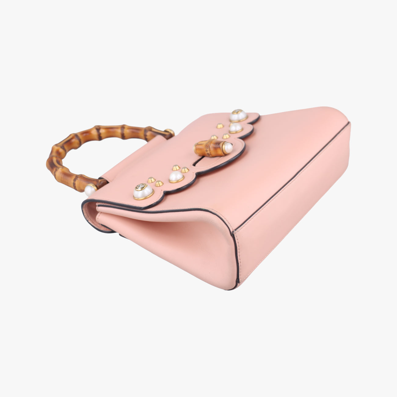Bamboo Pearl StuddedPinkLeather476448E022381470バンブー パールスタッズピンクレザー476448E022381470