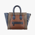 Luggage Mini Shopperbrown x blue x khakiLeatherW-AT-0172 W-MM-0172ラゲージミニショッパーブラウンｘブルーｘカーキレザーW-AT-0172 W-MM-0172