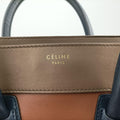 Luggage Mini Shopperbrown x blue x khakiLeatherW-AT-0172 W-MM-0172ラゲージミニショッパーブラウンｘブルーｘカーキレザーW-AT-0172 W-MM-0172
