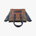 Luggage Mini Shopperbrown x blue x khakiLeatherW-AT-0172 W-MM-0172ラゲージミニショッパーブラウンｘブルーｘカーキレザーW-AT-0172 W-MM-0172