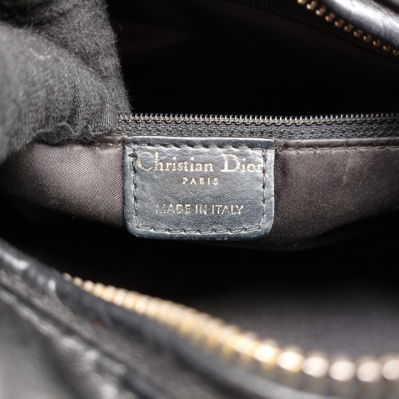 Lady DiorBlackLeather05-MA-0028レディディオールブラックレザー05-MA-0028