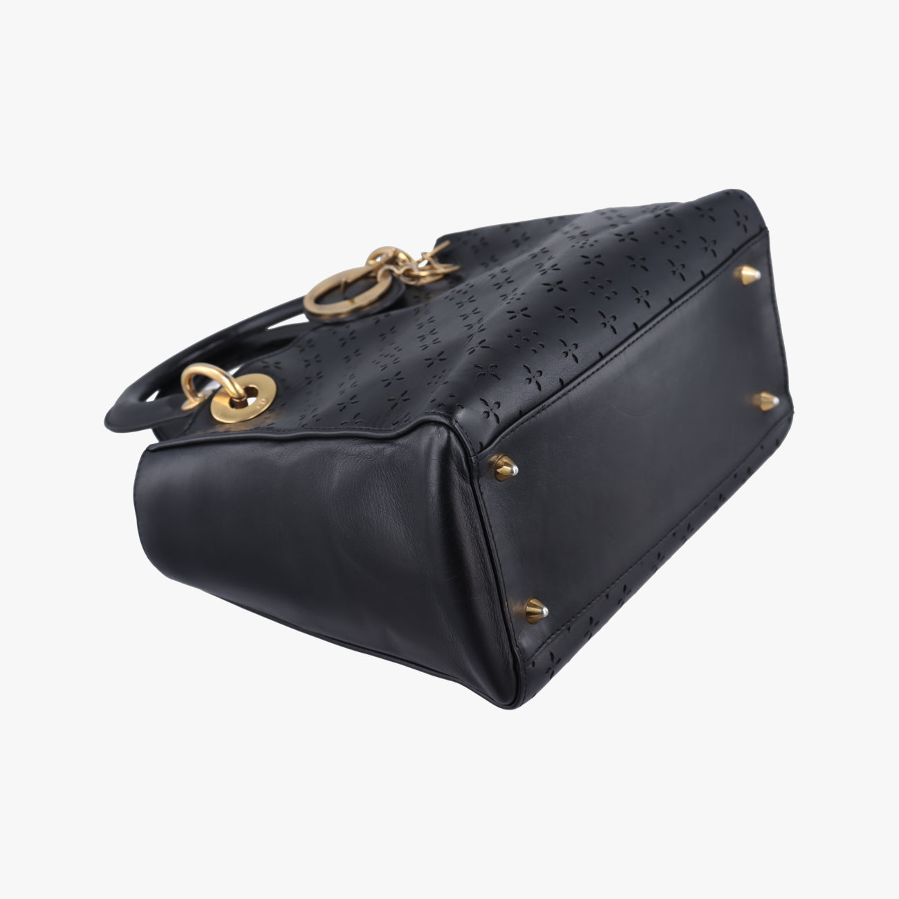 Lady DiorBlackLeather05-MA-0028レディディオールブラックレザー05-MA-0028