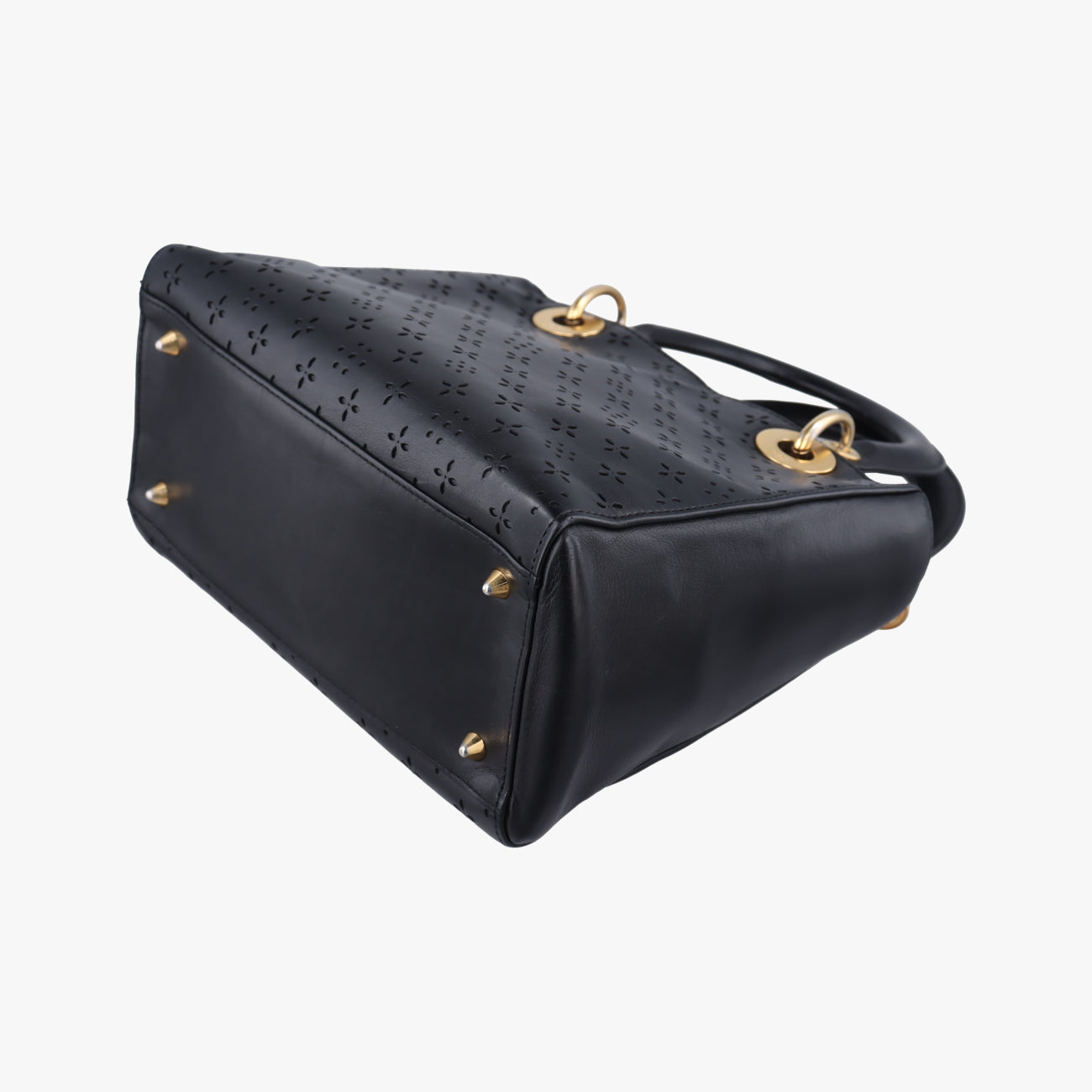 Lady DiorBlackLeather05-MA-0028レディディオールブラックレザー05-MA-0028