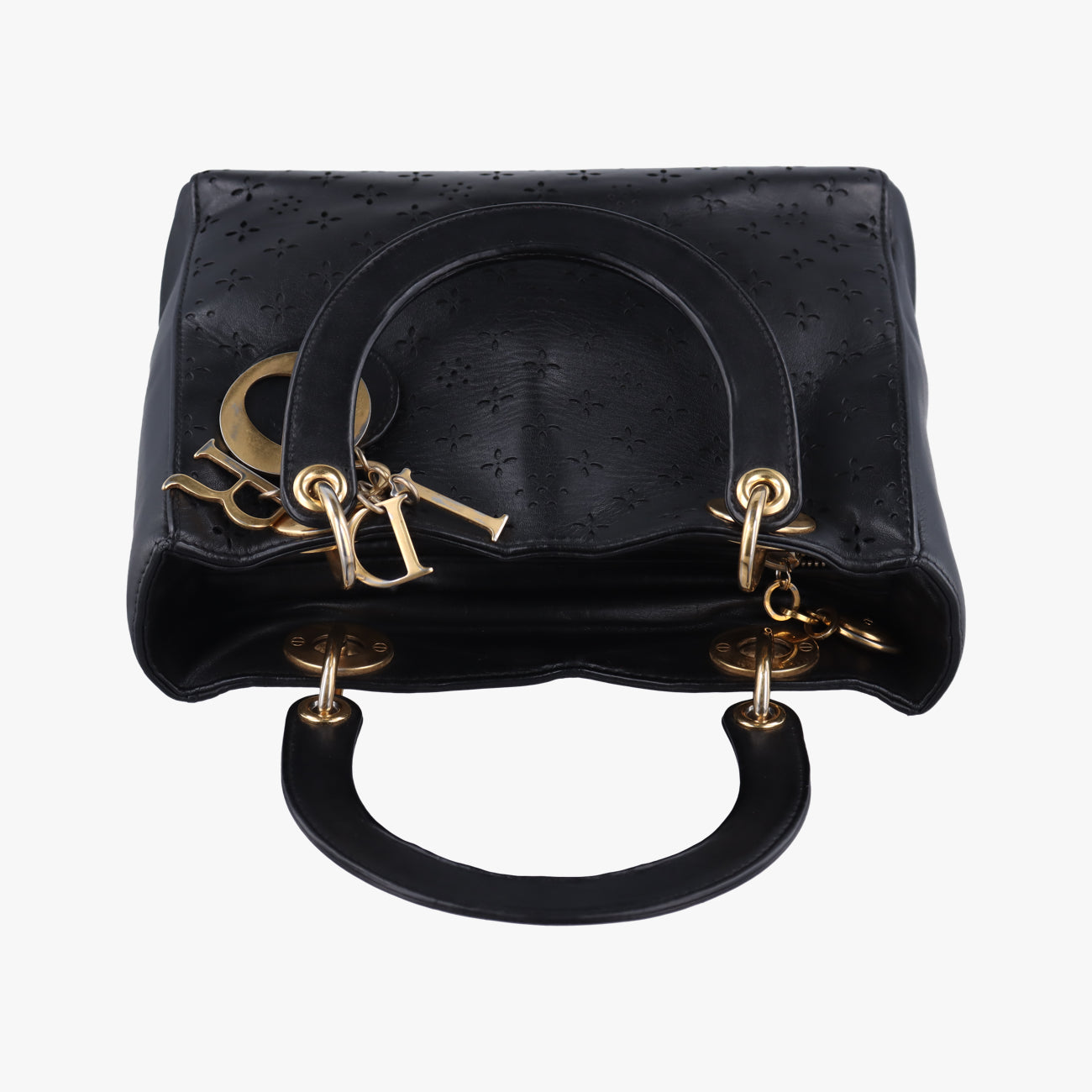 Lady DiorBlackLeather05-MA-0028レディディオールブラックレザー05-MA-0028