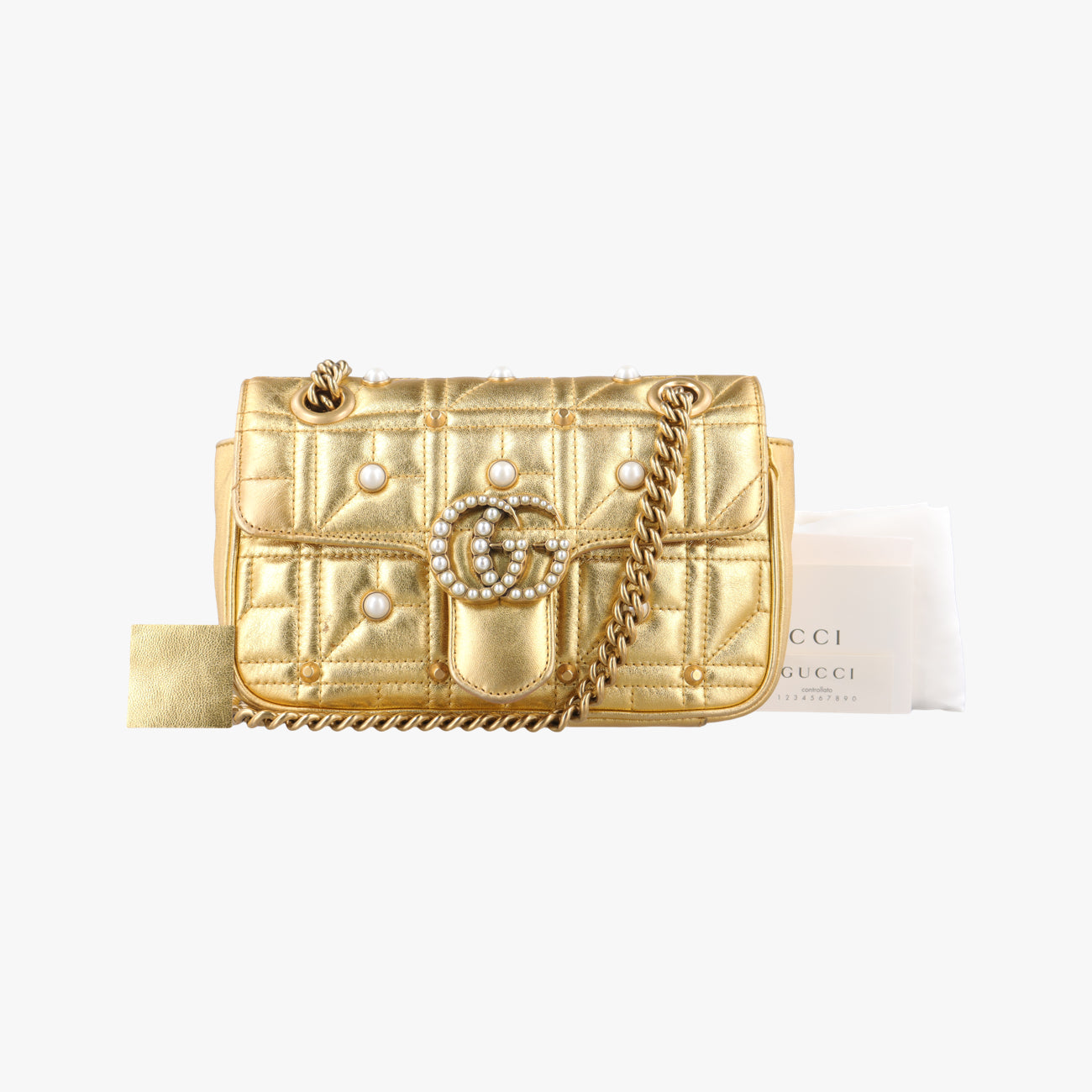 GG MarmontGoldenLeather446744E021433215GGマーモントゴールドレザー446744E021433215