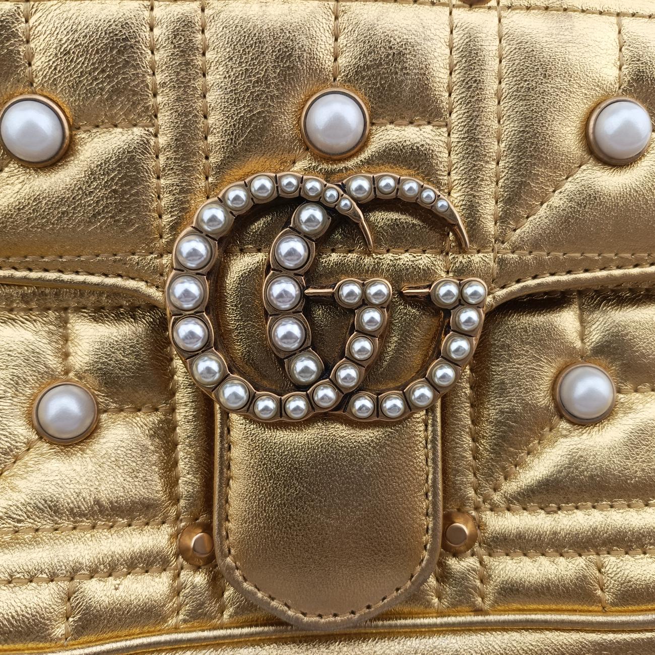 GG MarmontGoldenLeather446744E021433215GGマーモントゴールドレザー446744E021433215