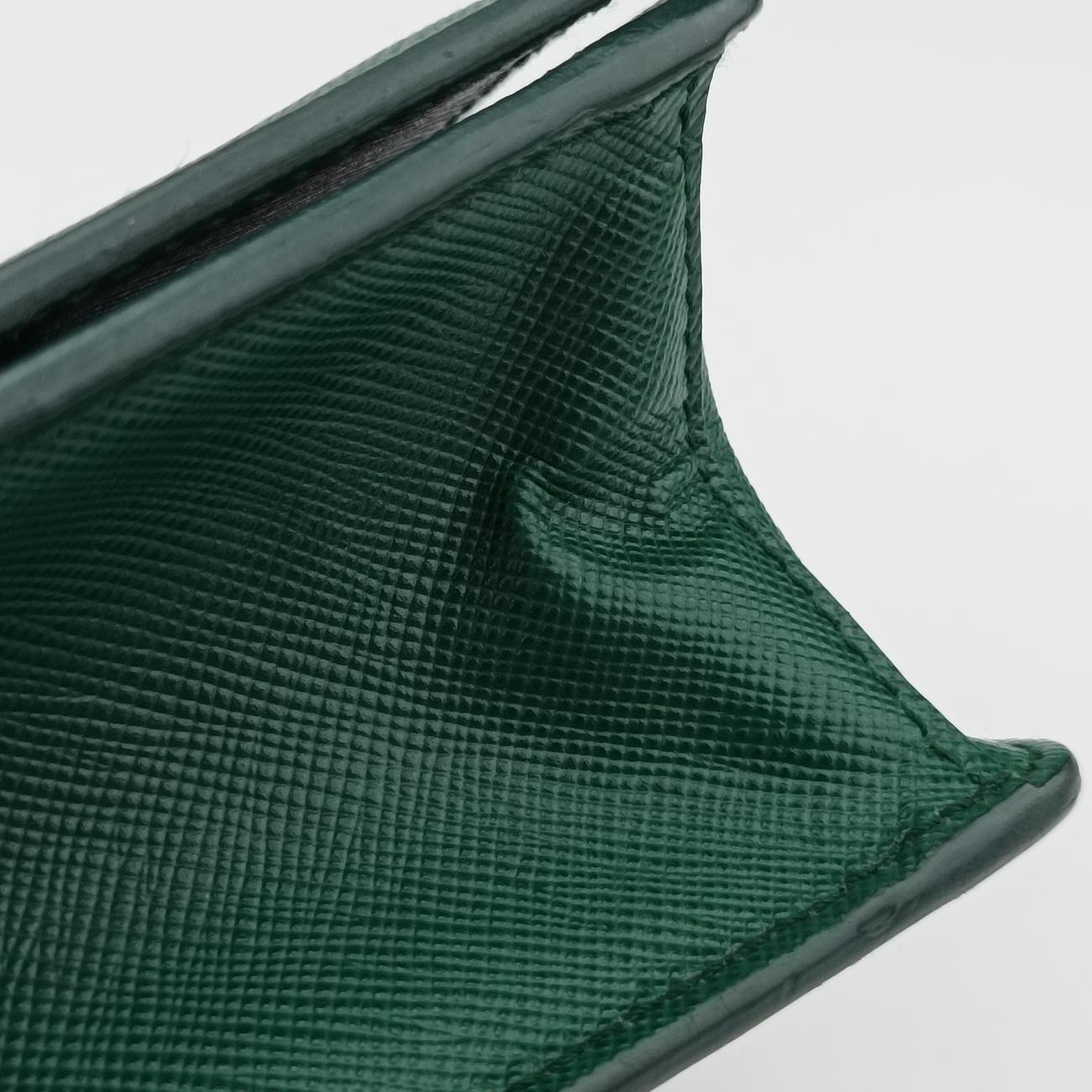 Corole ChainGreenSaffiano Leather25コロール チェーングリーンサフィアーノレザー25