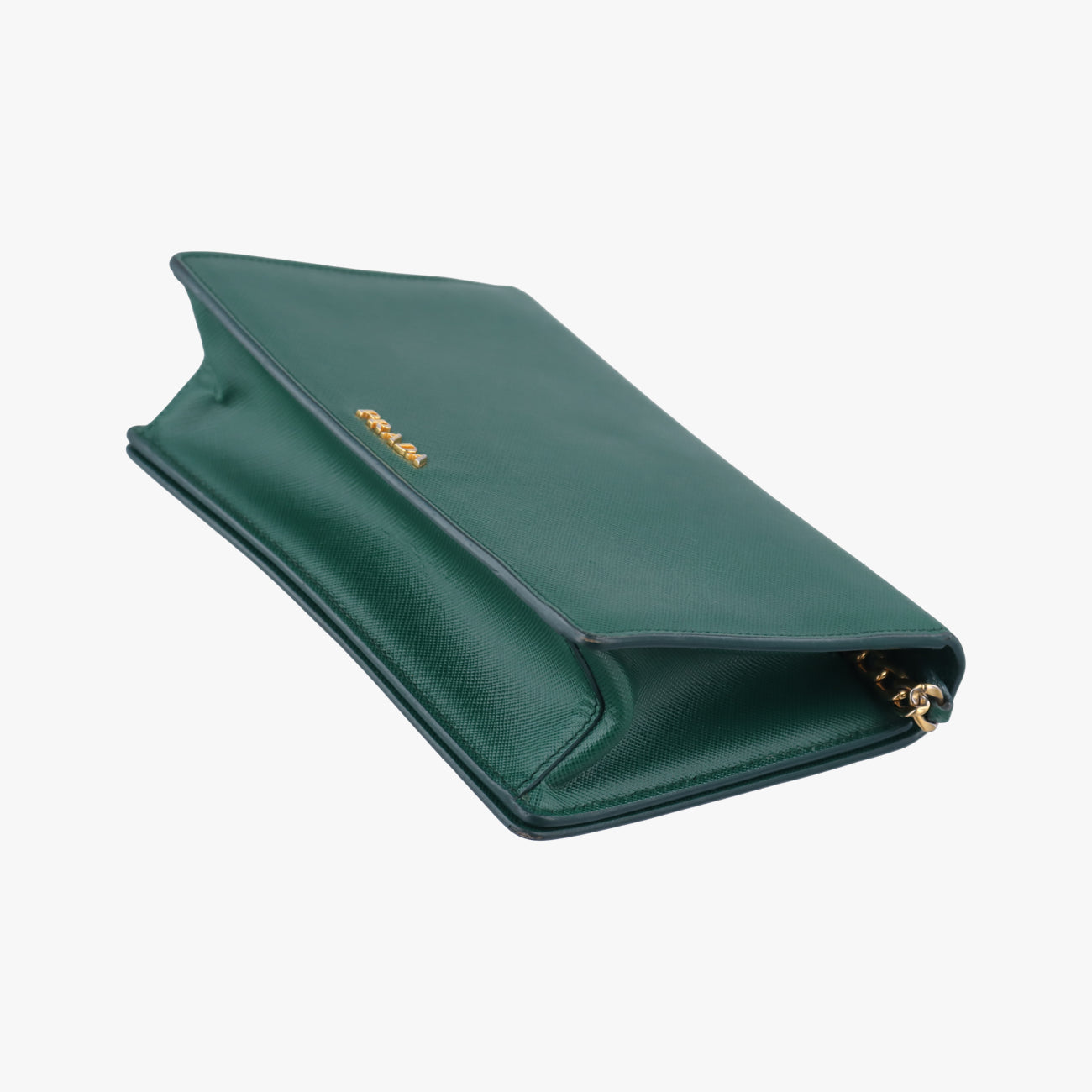 Corole ChainGreenSaffiano Leather25コロール チェーングリーンサフィアーノレザー25
