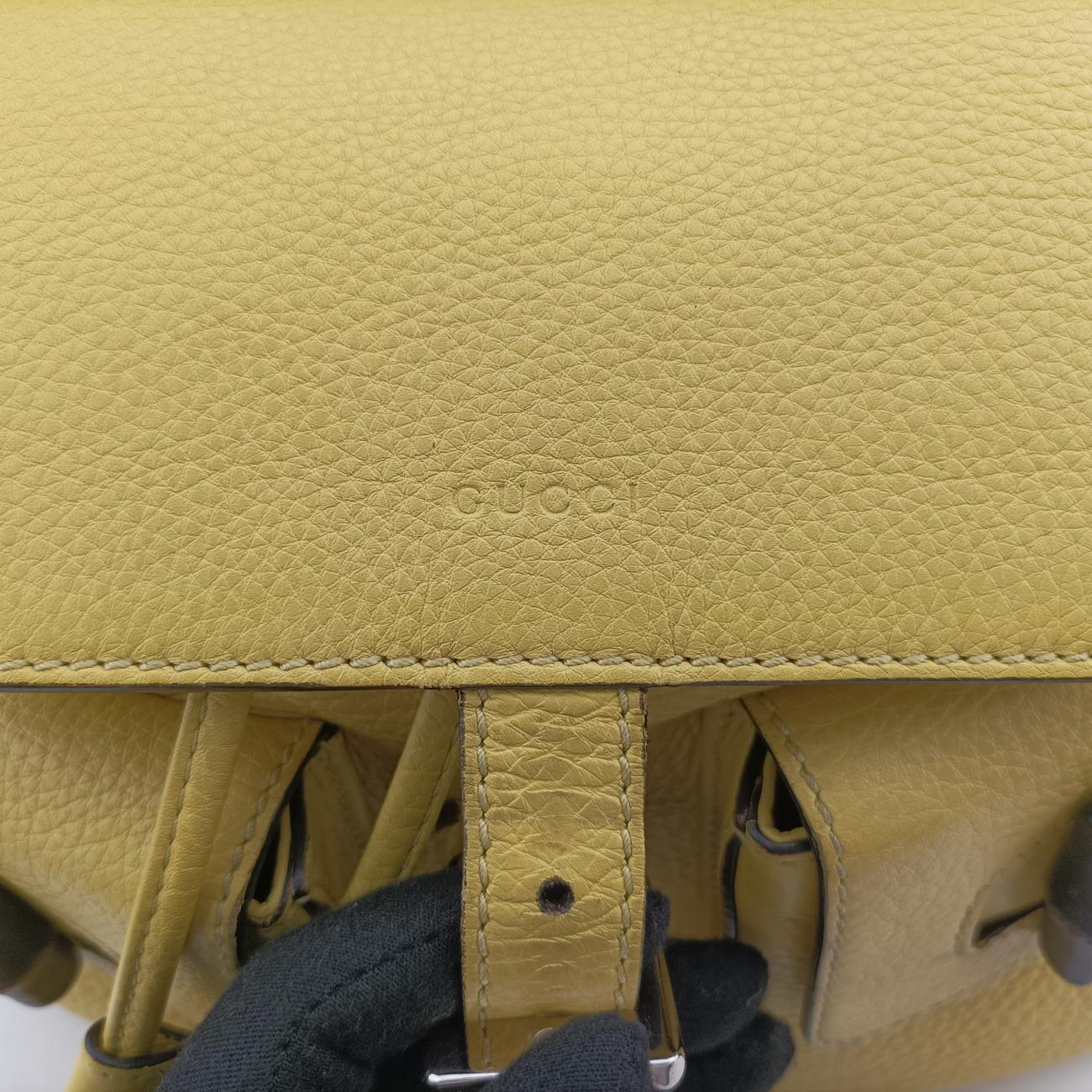 Bamboo fringe tasselYellowLeather370833F017857802バンブーイエローレザー370833F017857802