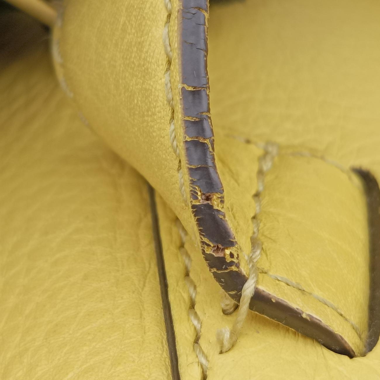 Bamboo fringe tasselYellowLeather370833F017857802バンブーイエローレザー370833F017857802