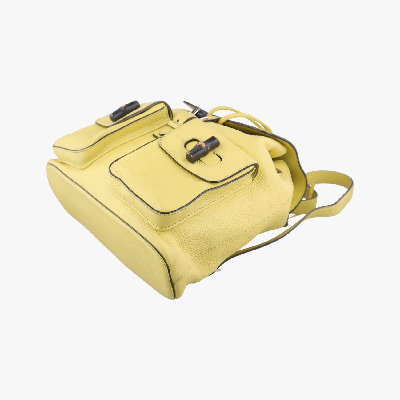 Bamboo fringe tasselYellowLeather370833F017857802バンブーイエローレザー370833F017857802