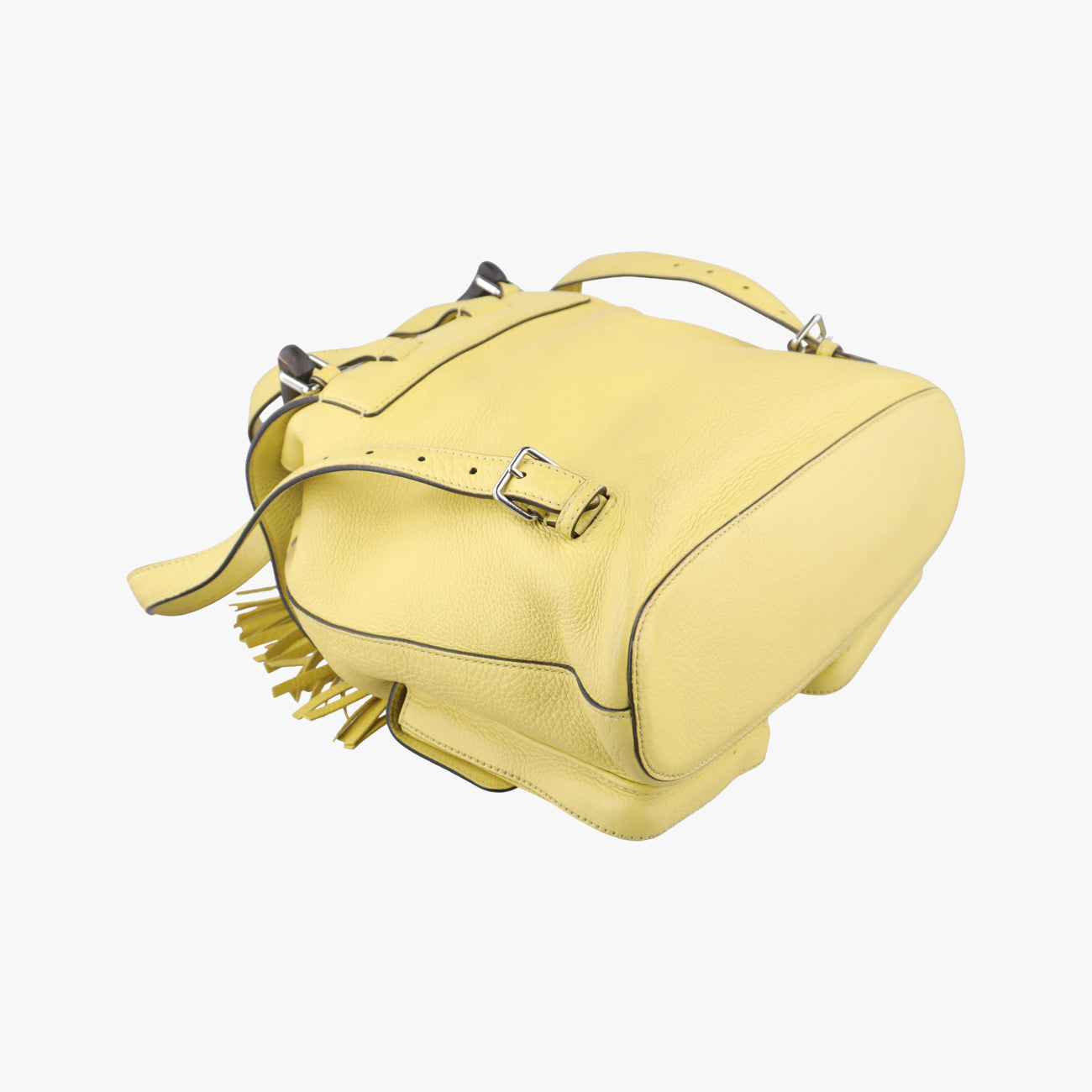 Bamboo fringe tasselYellowLeather370833F017857802バンブーイエローレザー370833F017857802