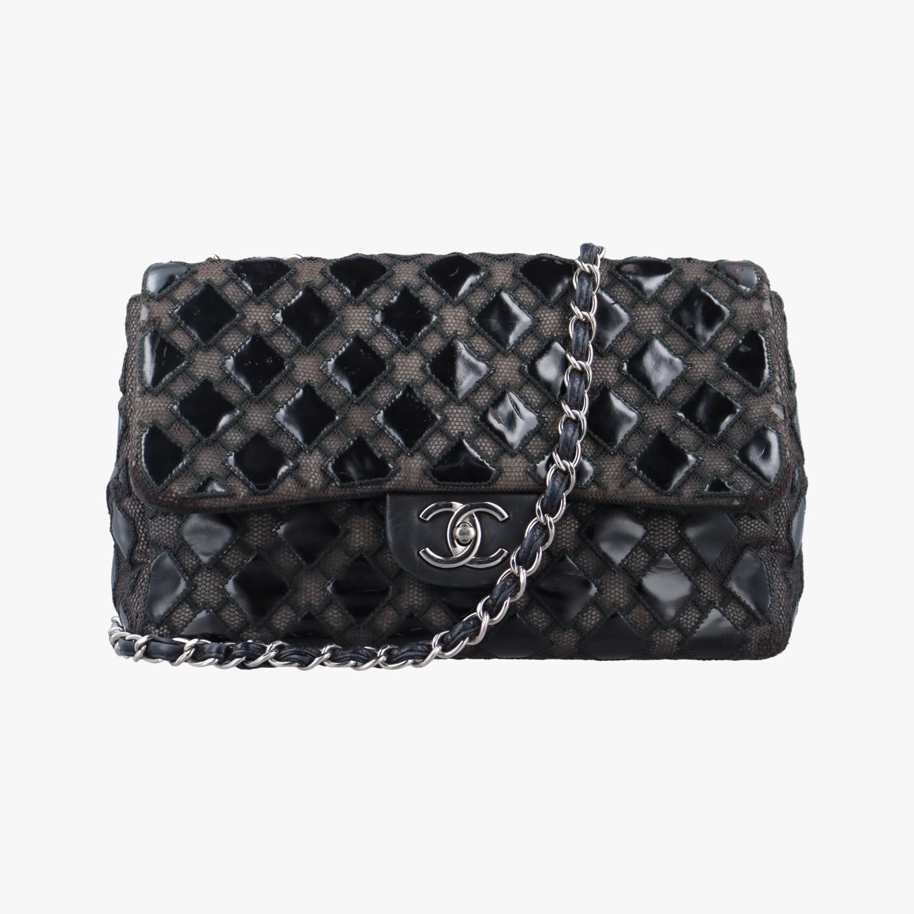 Matelasse coco markBlackknitted fabricA5004714302470マトラッセ ココマークブラックニットファブリックA5004714302470