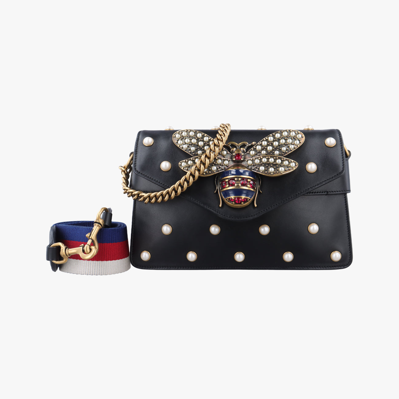 Broadway Pearl BeeBlackLeather453778C023081111ブロードウェイ パール ビーブラックレザー453778C023081111
