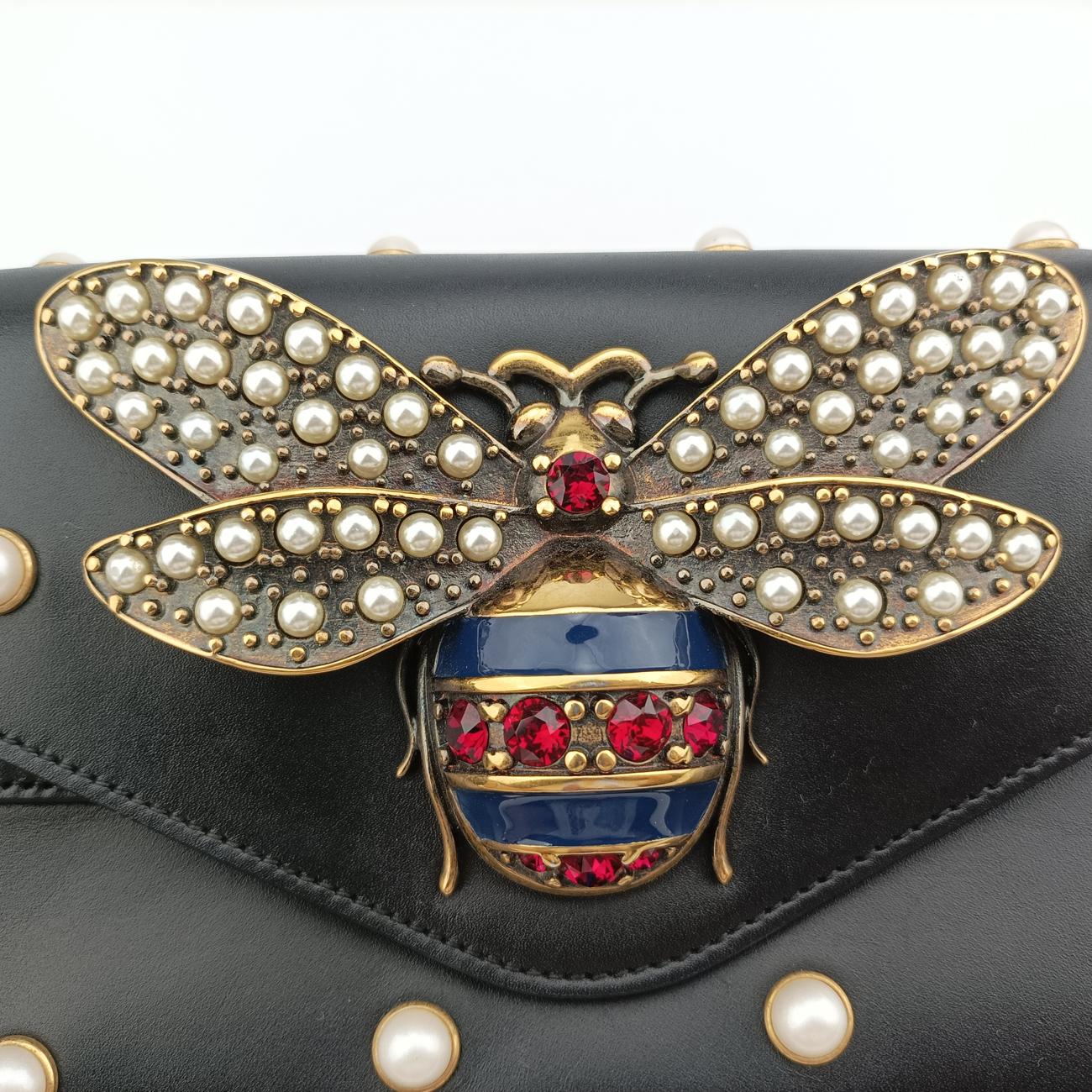Broadway Pearl BeeBlackLeather453778C023081111ブロードウェイ パール ビーブラックレザー453778C023081111