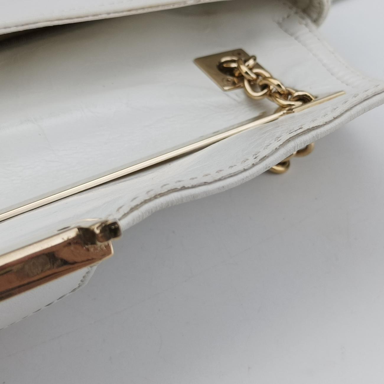 Maxi Baguette FlapWhiteLeather8BT1438BT143-ZM1 118-2579ズッカ マキシバゲットホワイトレザー8BT1438BT143-ZM1 118-2579