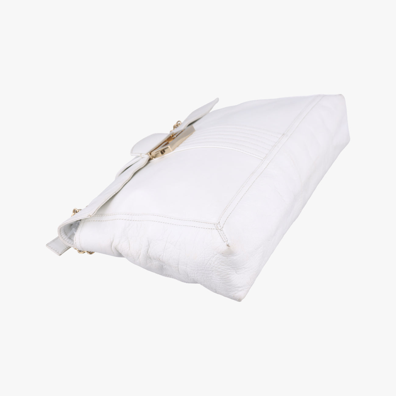 Maxi Baguette FlapWhiteLeather8BT1438BT143-ZM1 118-2579ズッカ マキシバゲットホワイトレザー8BT1438BT143-ZM1 118-2579