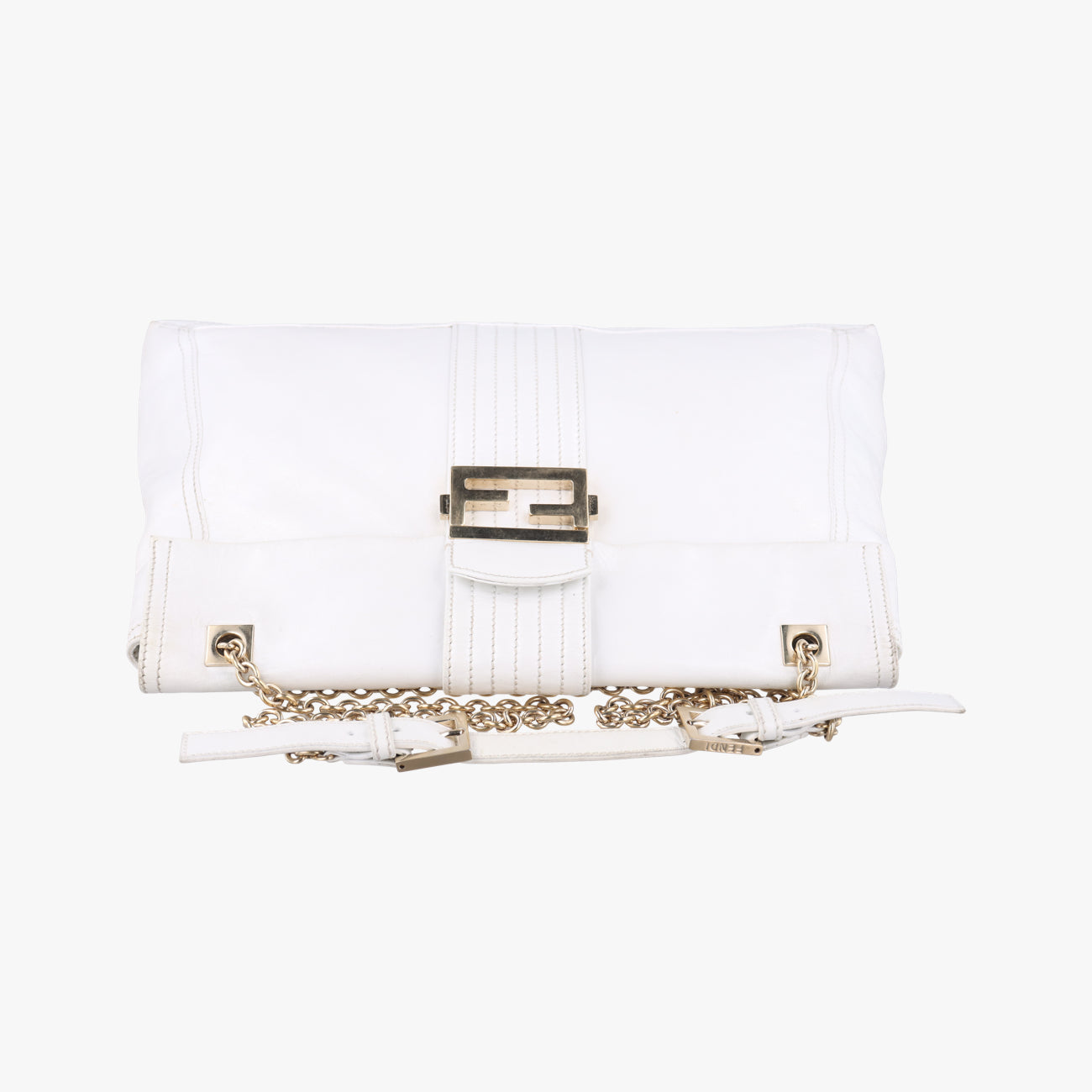 Maxi Baguette FlapWhiteLeather8BT1438BT143-ZM1 118-2579ズッカ マキシバゲットホワイトレザー8BT1438BT143-ZM1 118-2579
