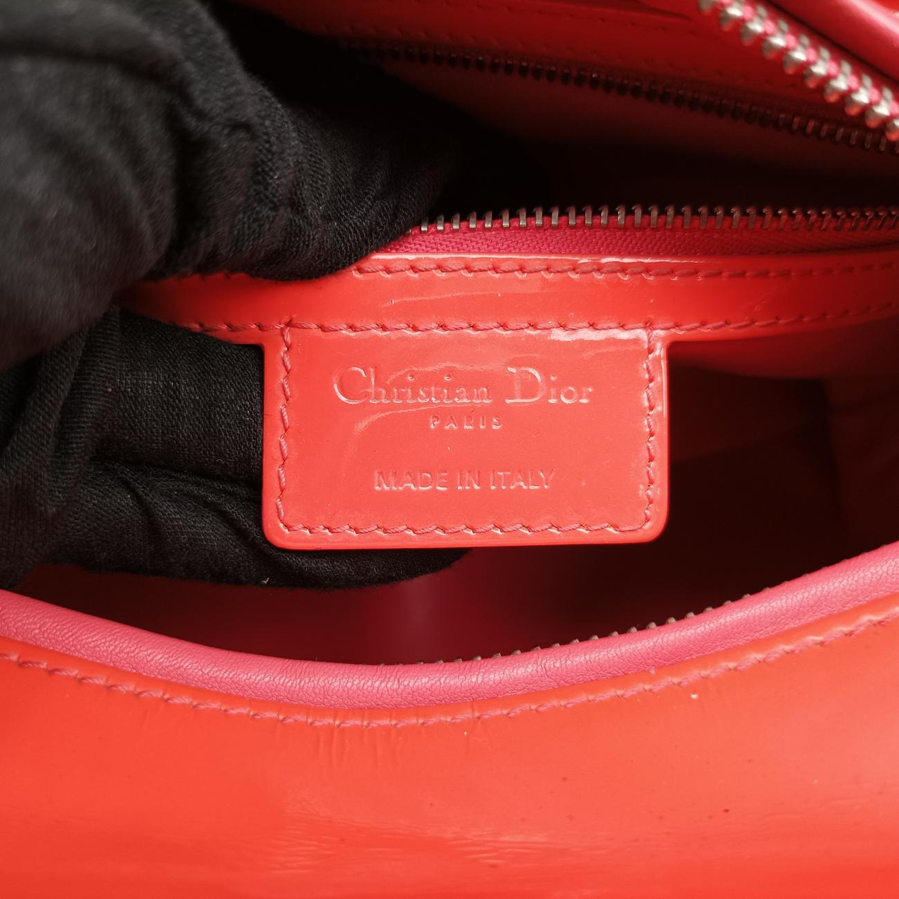 Lady DiorOrange x BeigeLeather x Patent12-BO-1102レディディオールオレンジ x ベージュレザーｘパテント12-BO-1102