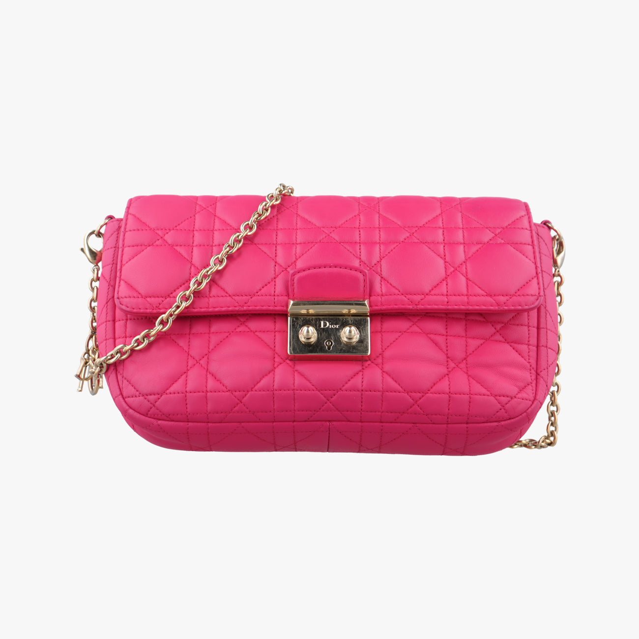 Miss Dior CANNAGE New LockRoselambskin12-MA-1103ミス ディオール カナージュ ニューロックローズ レッドラムスキン12-MA-1103