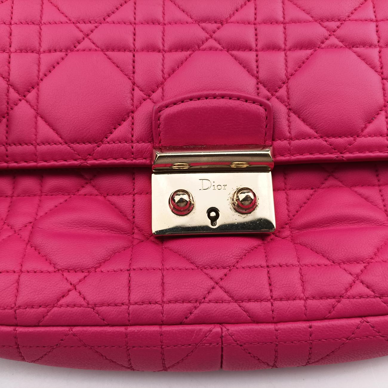 Miss Dior CANNAGE New LockRoselambskin12-MA-1103ミス ディオール カナージュ ニューロックローズ レッドラムスキン12-MA-1103