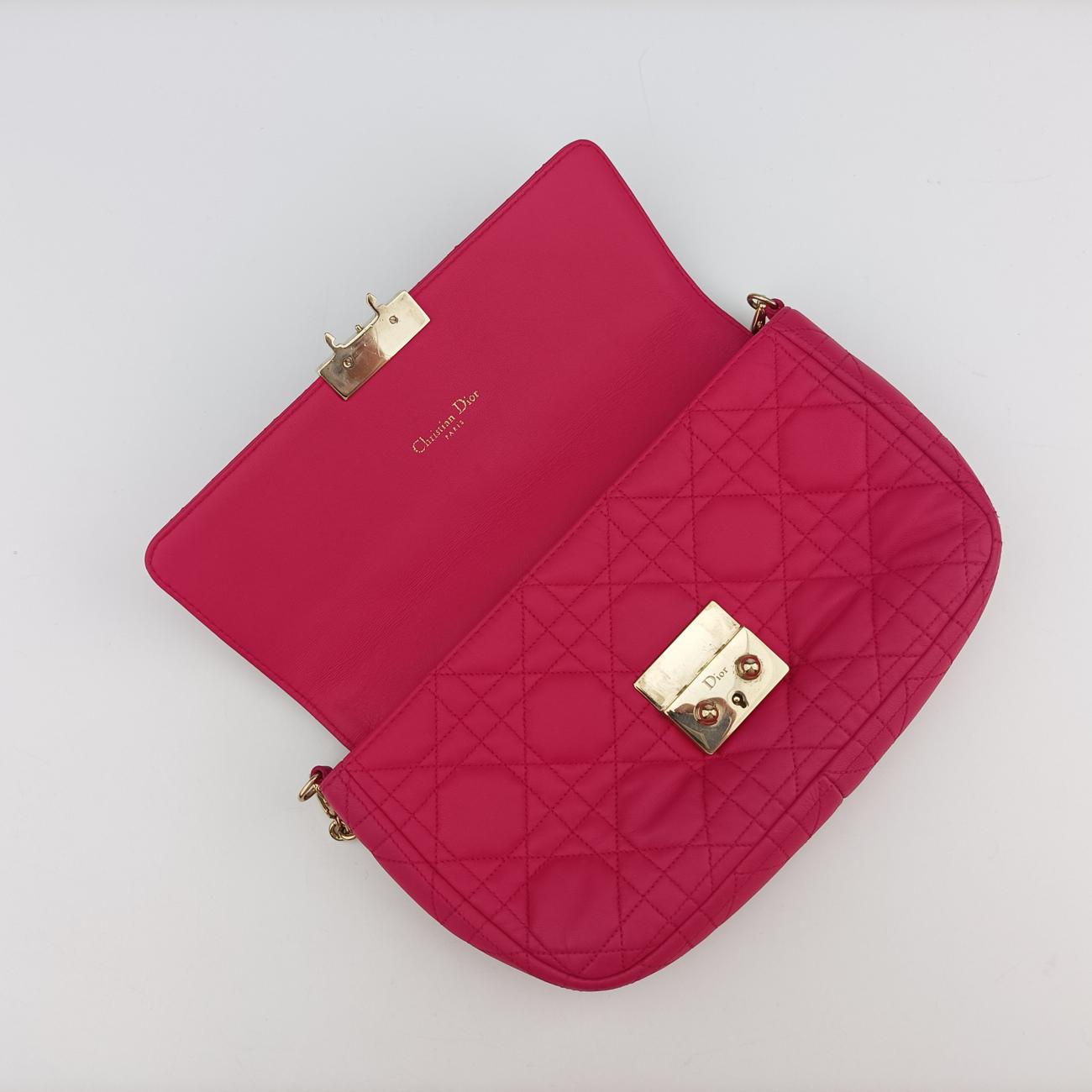 Miss Dior CANNAGE New LockRoselambskin12-MA-1103ミス ディオール カナージュ ニューロックローズ レッドラムスキン12-MA-1103