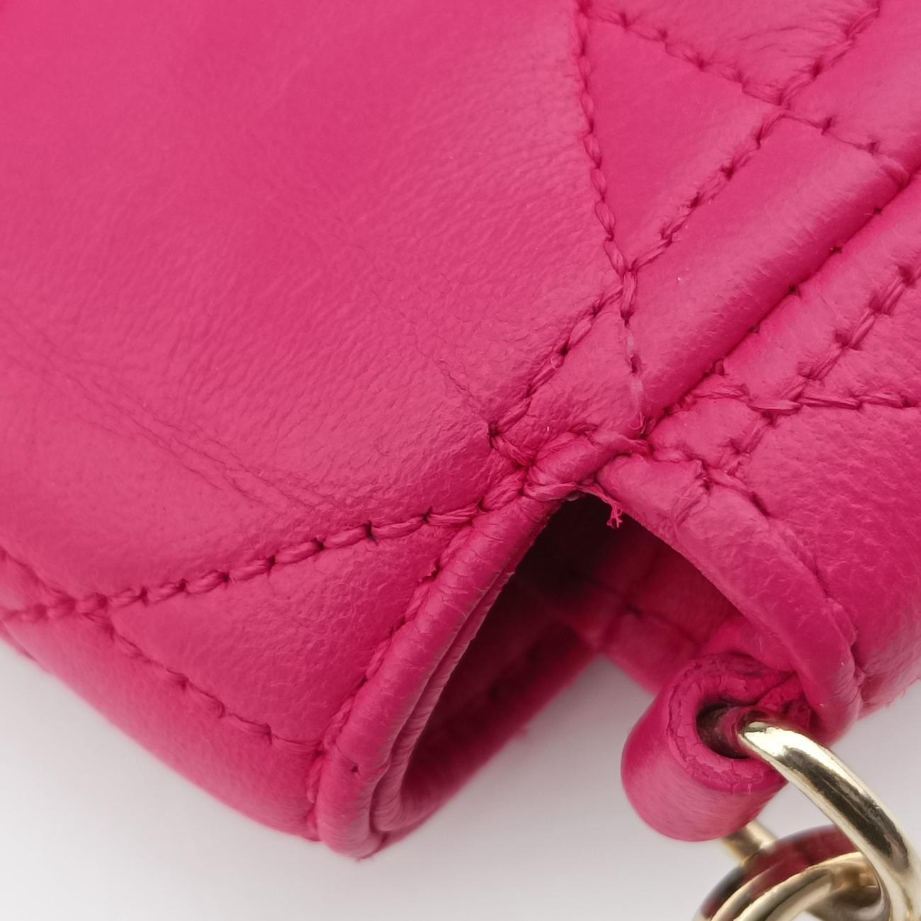 Miss Dior CANNAGE New LockRoselambskin12-MA-1103ミス ディオール カナージュ ニューロックローズ レッドラムスキン12-MA-1103