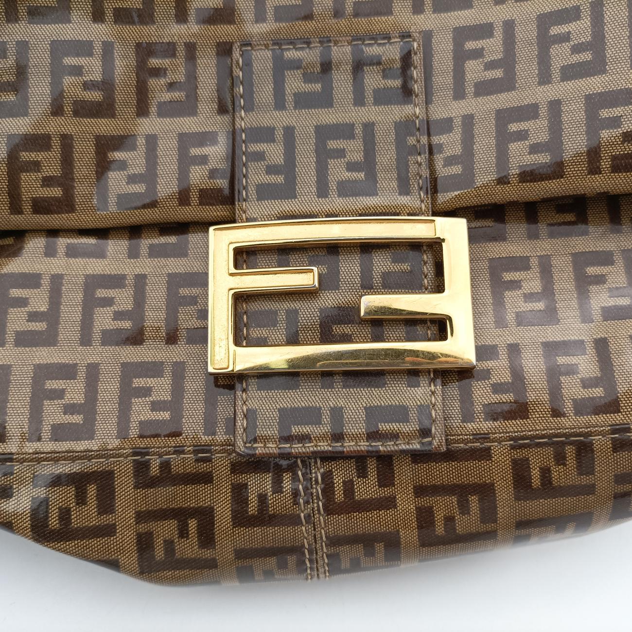 Baguette ZucchinoBrownPVC coated canvasLot number unknownマンマバケット ズッキーノ柄ブラウンPVCコーティングキャンバス製番不明