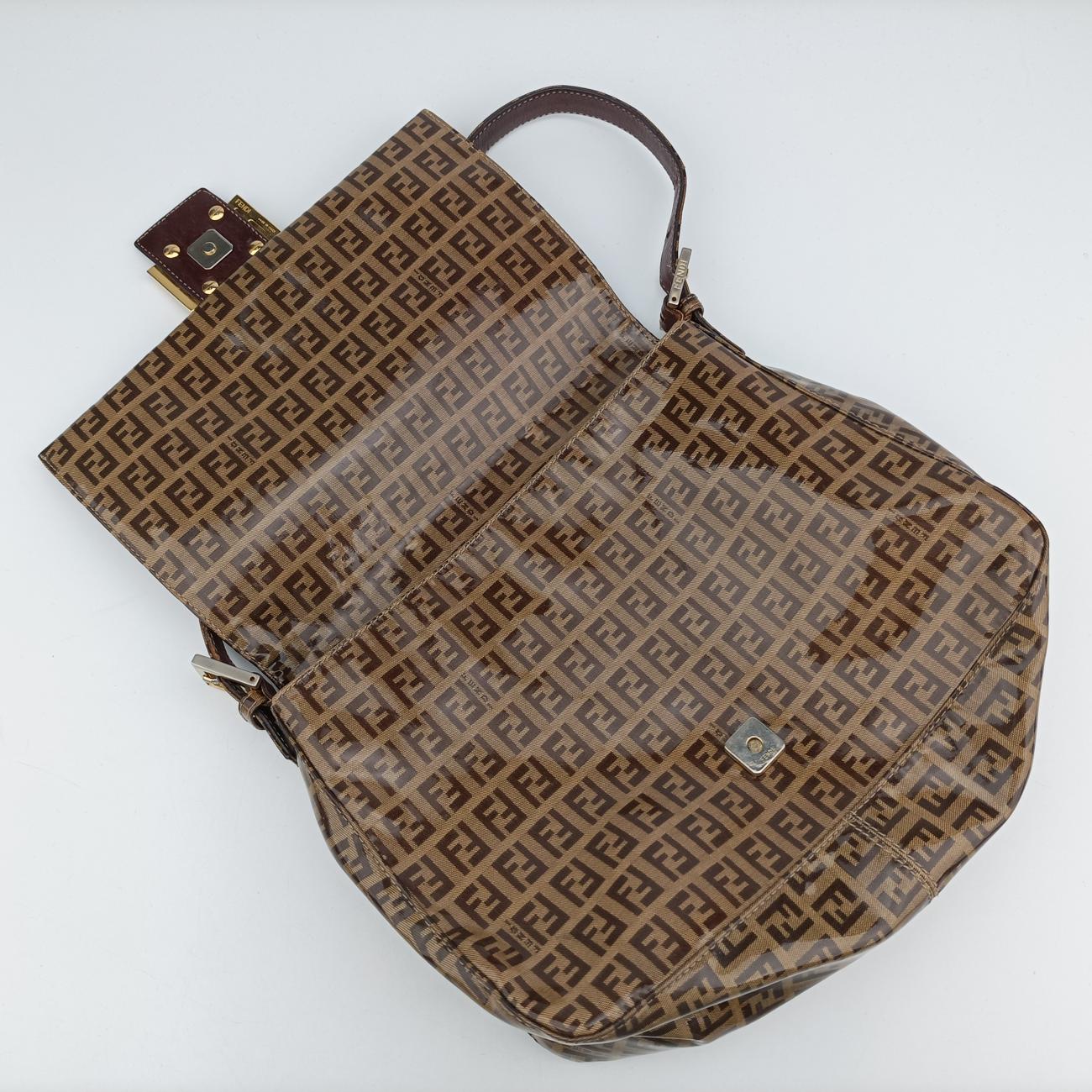 Baguette ZucchinoBrownPVC coated canvasLot number unknownマンマバケット ズッキーノ柄ブラウンPVCコーティングキャンバス製番不明