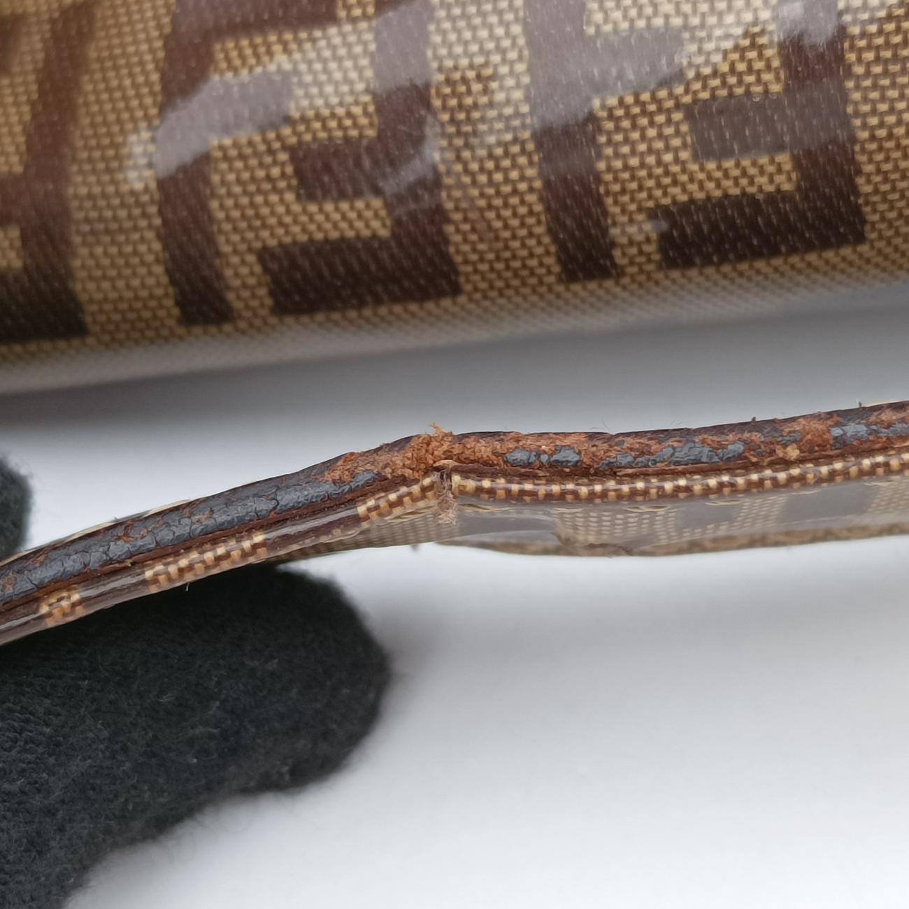 Baguette ZucchinoBrownPVC coated canvasLot number unknownマンマバケット ズッキーノ柄ブラウンPVCコーティングキャンバス製番不明