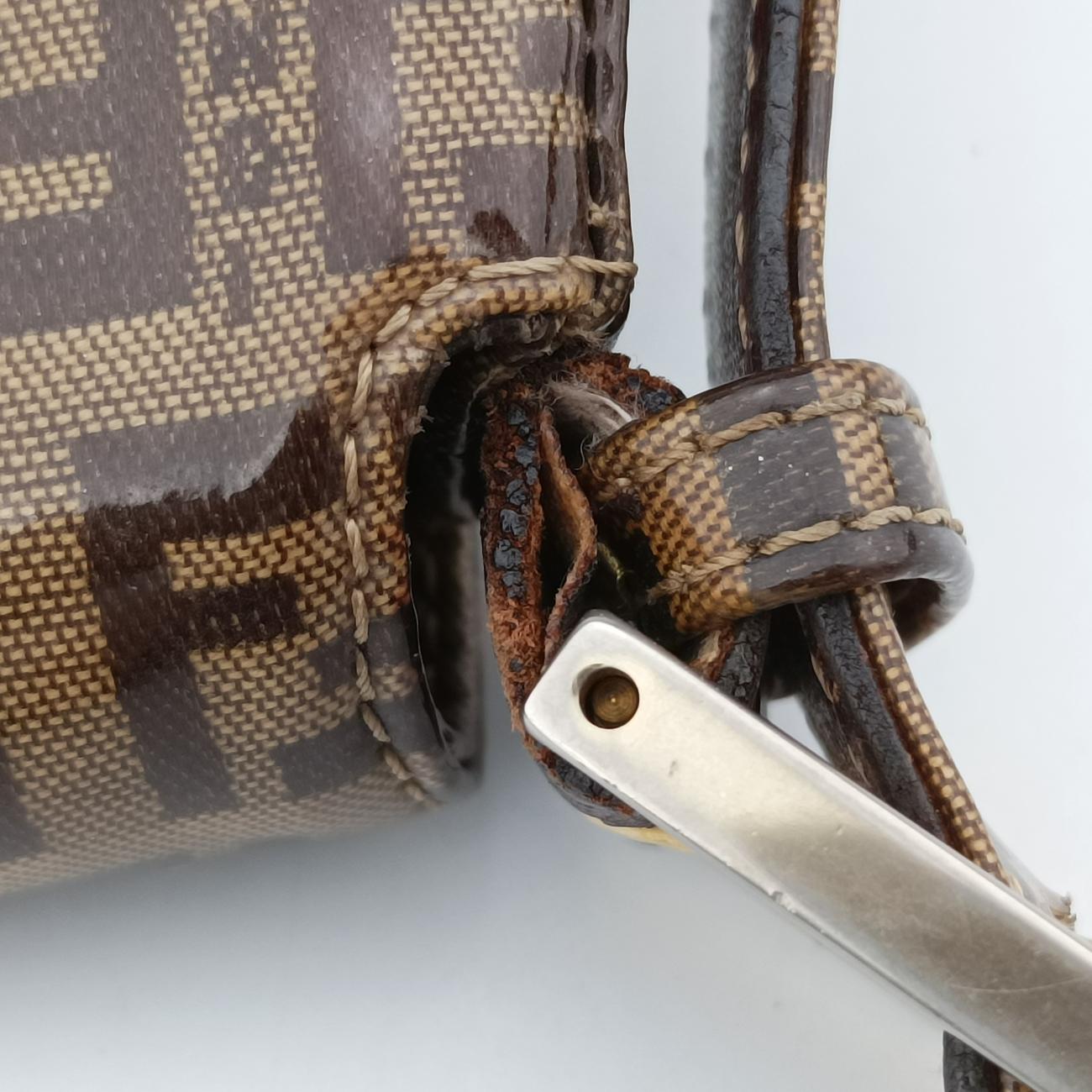 Baguette ZucchinoBrownPVC coated canvasLot number unknownマンマバケット ズッキーノ柄ブラウンPVCコーティングキャンバス製番不明