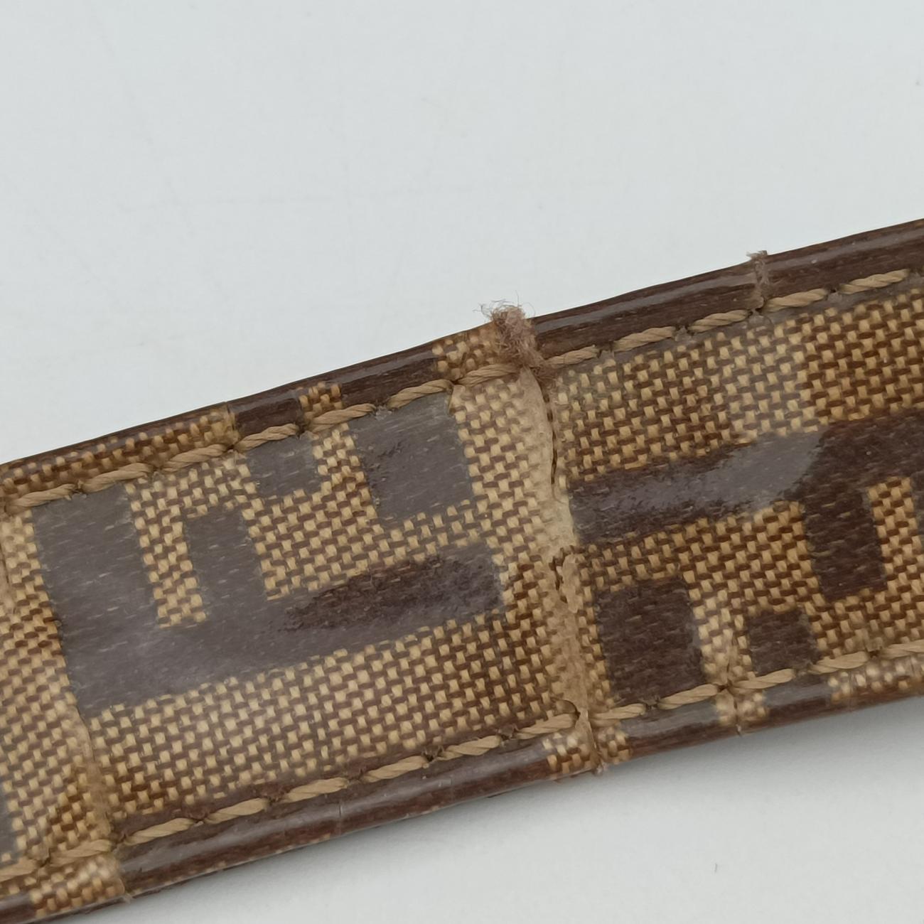 Baguette ZucchinoBrownPVC coated canvasLot number unknownマンマバケット ズッキーノ柄ブラウンPVCコーティングキャンバス製番不明