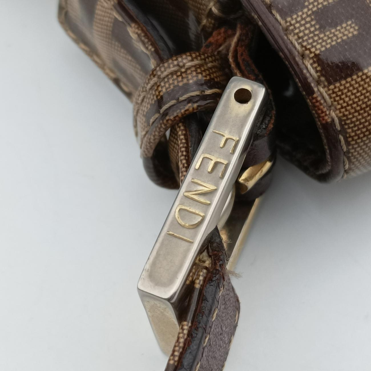 Baguette ZucchinoBrownPVC coated canvasLot number unknownマンマバケット ズッキーノ柄ブラウンPVCコーティングキャンバス製番不明