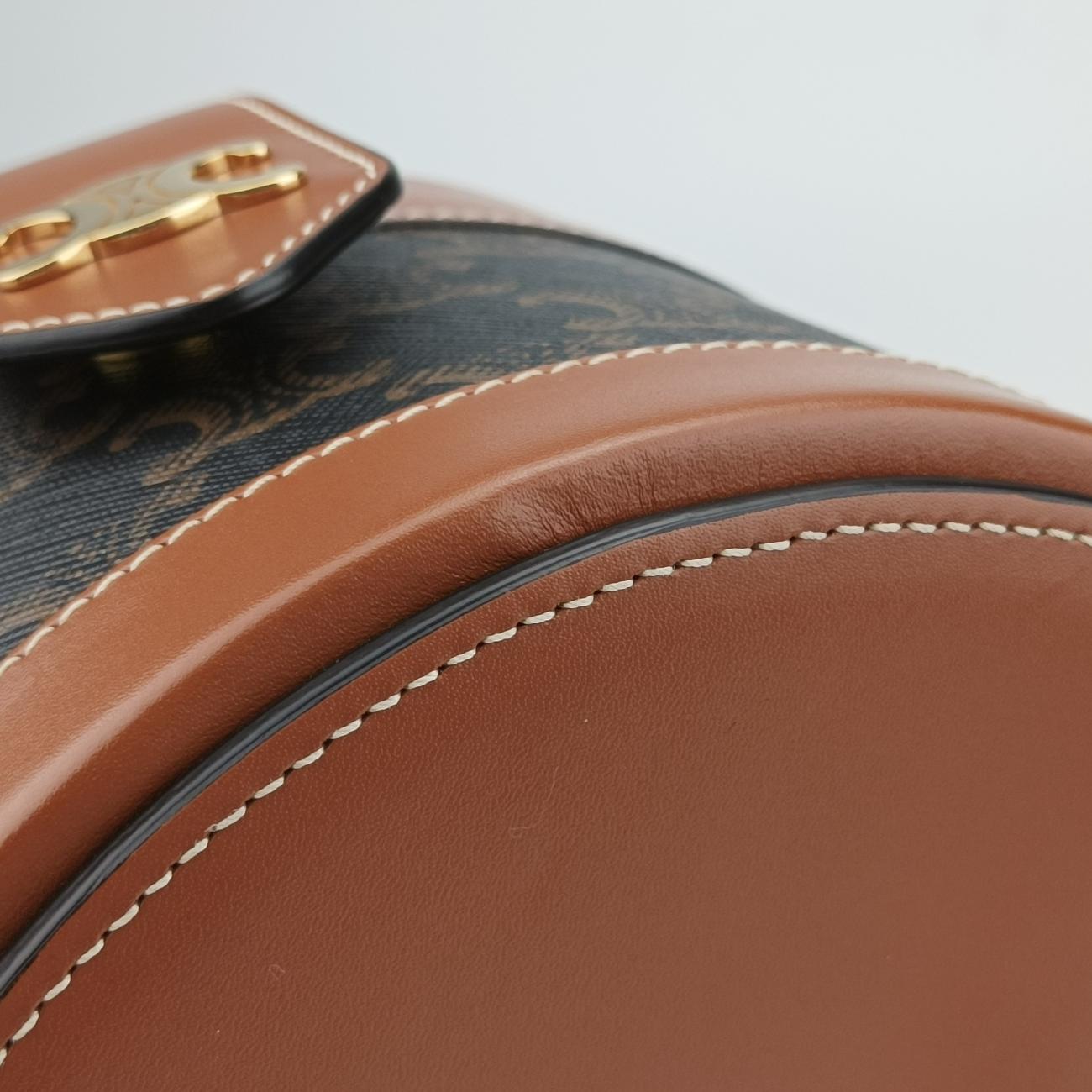 Tambour TriompheBrownPVC coated canvasW-GM-3270タンブール トリオンフブラウンPVCコーティングキャンバスW-GM-3270