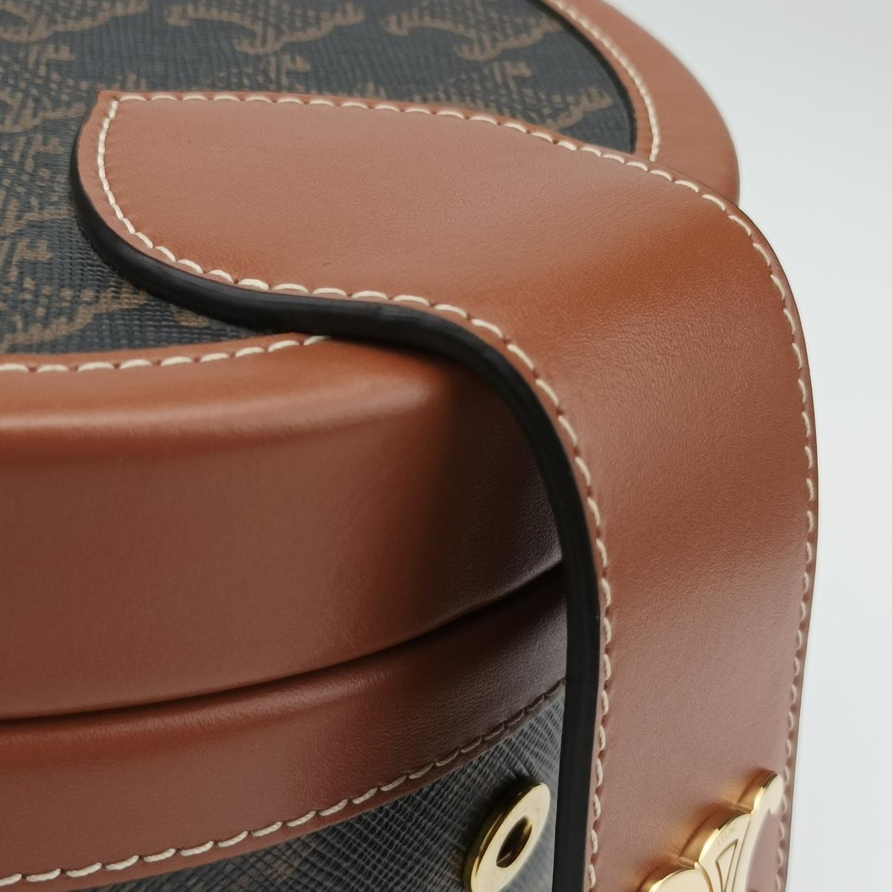 Tambour TriompheBrownPVC coated canvasW-GM-3270タンブール トリオンフブラウンPVCコーティングキャンバスW-GM-3270