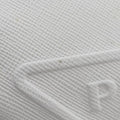 Triangle Logo PlateWhiteSAFFIANO Leather56 5トライアングル ロゴ プレートホワイトサフィアーノレザー56 5
