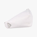 Triangle Logo PlateWhiteSAFFIANO Leather56 5トライアングル ロゴ プレートホワイトサフィアーノレザー56 5