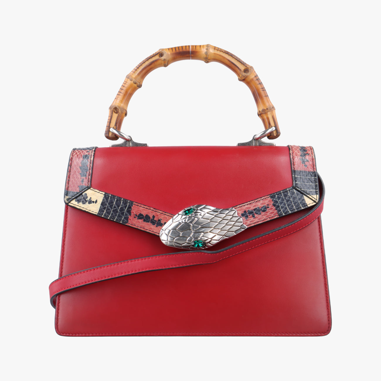 Lilith Bamboo Coral SnakeRedLeather453751A021283850リリス バンブー コーラルスネークレッドレザー453751A021283850