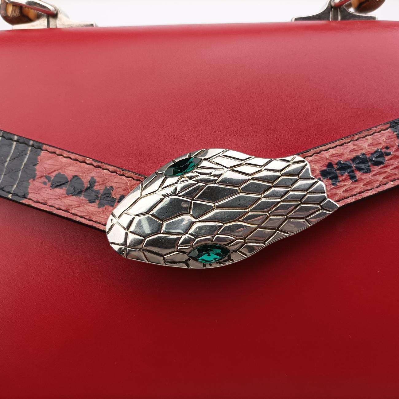 Lilith Bamboo Coral SnakeRedLeather453751A021283850リリス バンブー コーラルスネークレッドレザー453751A021283850