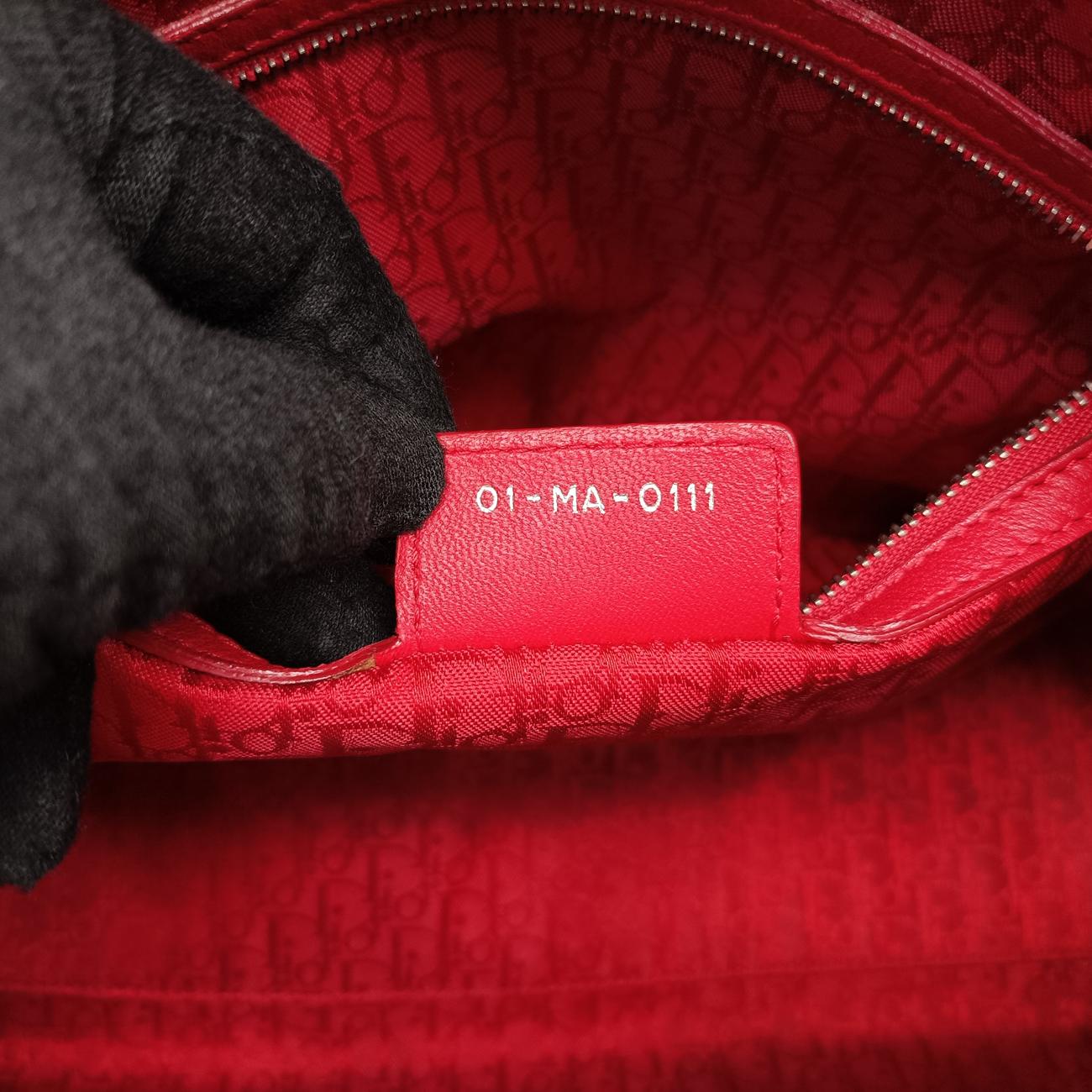Lady DiorRedlambskin01-MA-0111レディディオールレッドラムスキン01-MA-0111