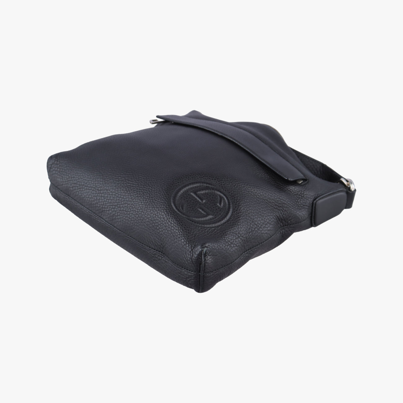 Interlocking G Logo Soho MessengerBlackLeather322059E015019962インターロッキングG ソーホー メッセンジャーブラックレザー322059E015019962