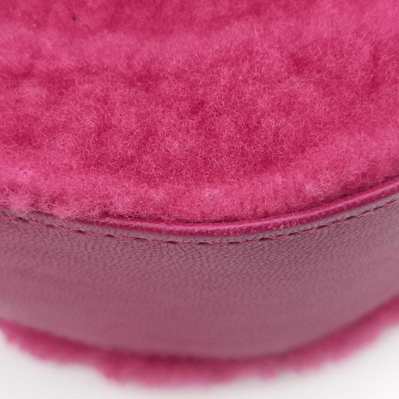 ROUND SHEARLING COCO NEIGEpinkFur x Leather AP093228979353ラウンド ムートン ココマークピンクファー×レザーAP093228979353