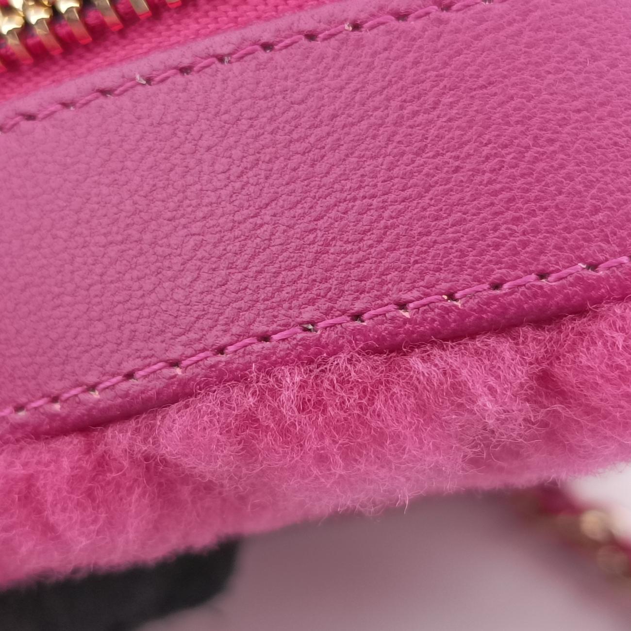 ROUND SHEARLING COCO NEIGEpinkFur x Leather AP093228979353ラウンド ムートン ココマークピンクファー×レザーAP093228979353
