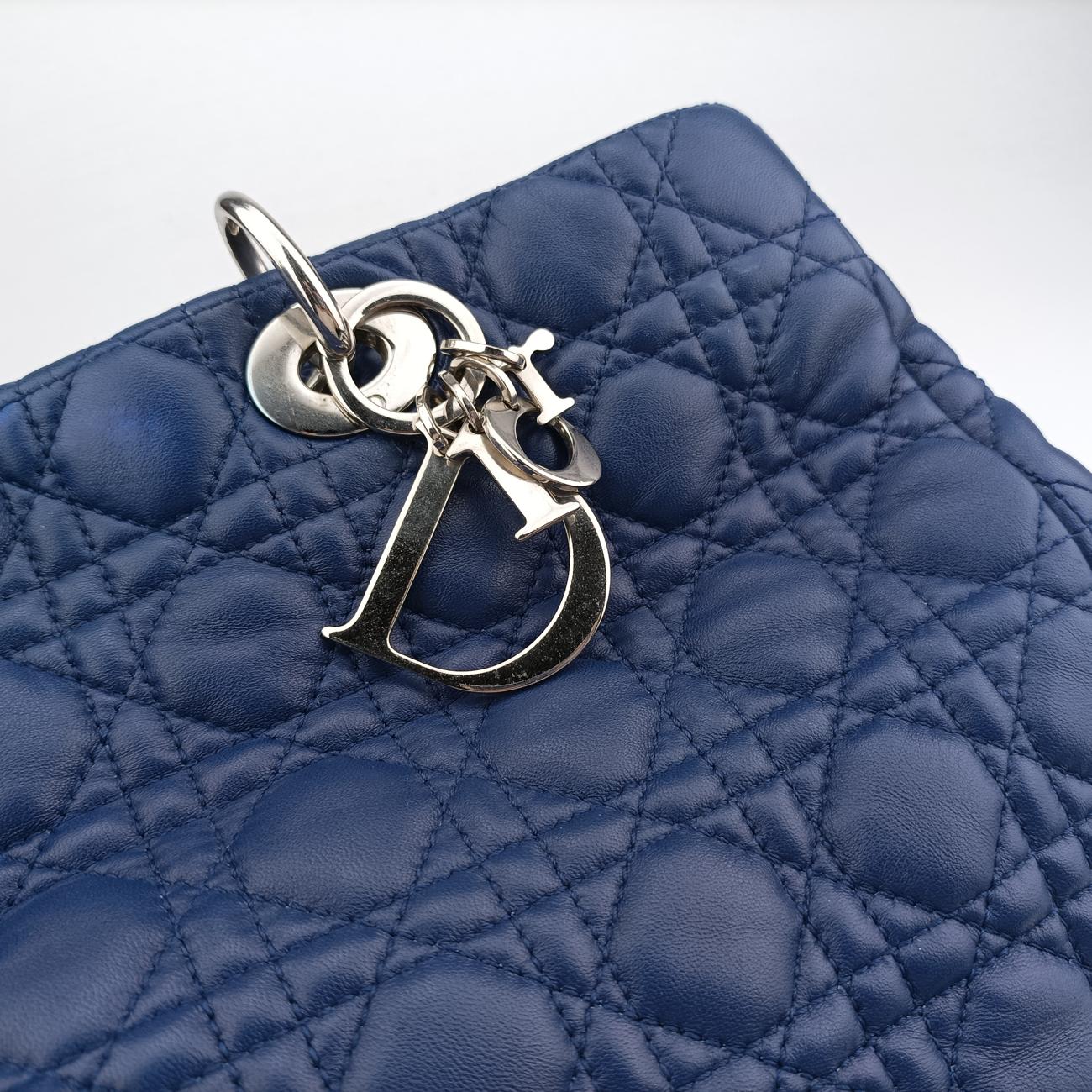Cannage Dior Soft ShoppingBluelambskin04-RU-0152ディオールソフトブルーラムスキン04-RU-0152