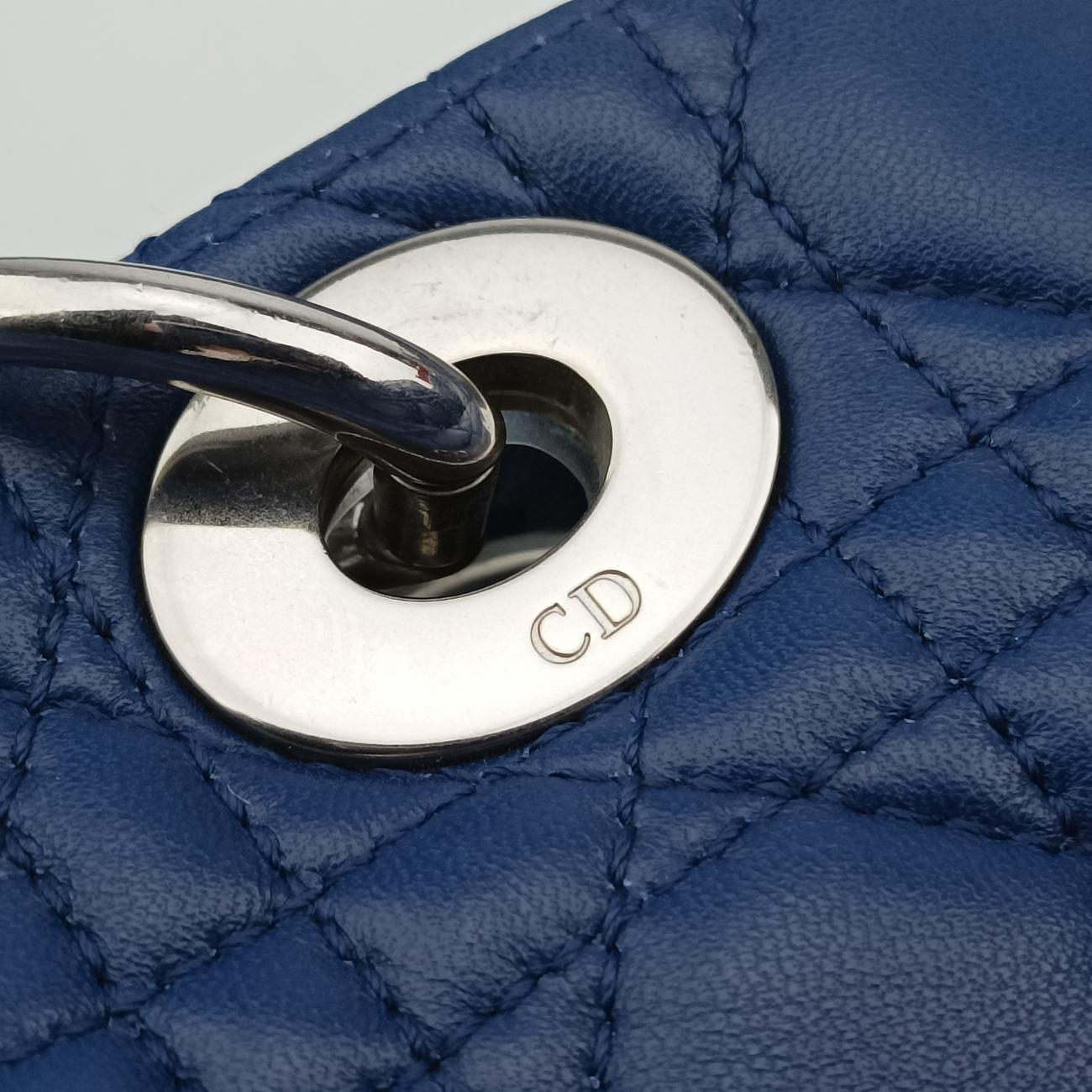 Cannage Dior Soft ShoppingBluelambskin04-RU-0152ディオールソフトブルーラムスキン04-RU-0152