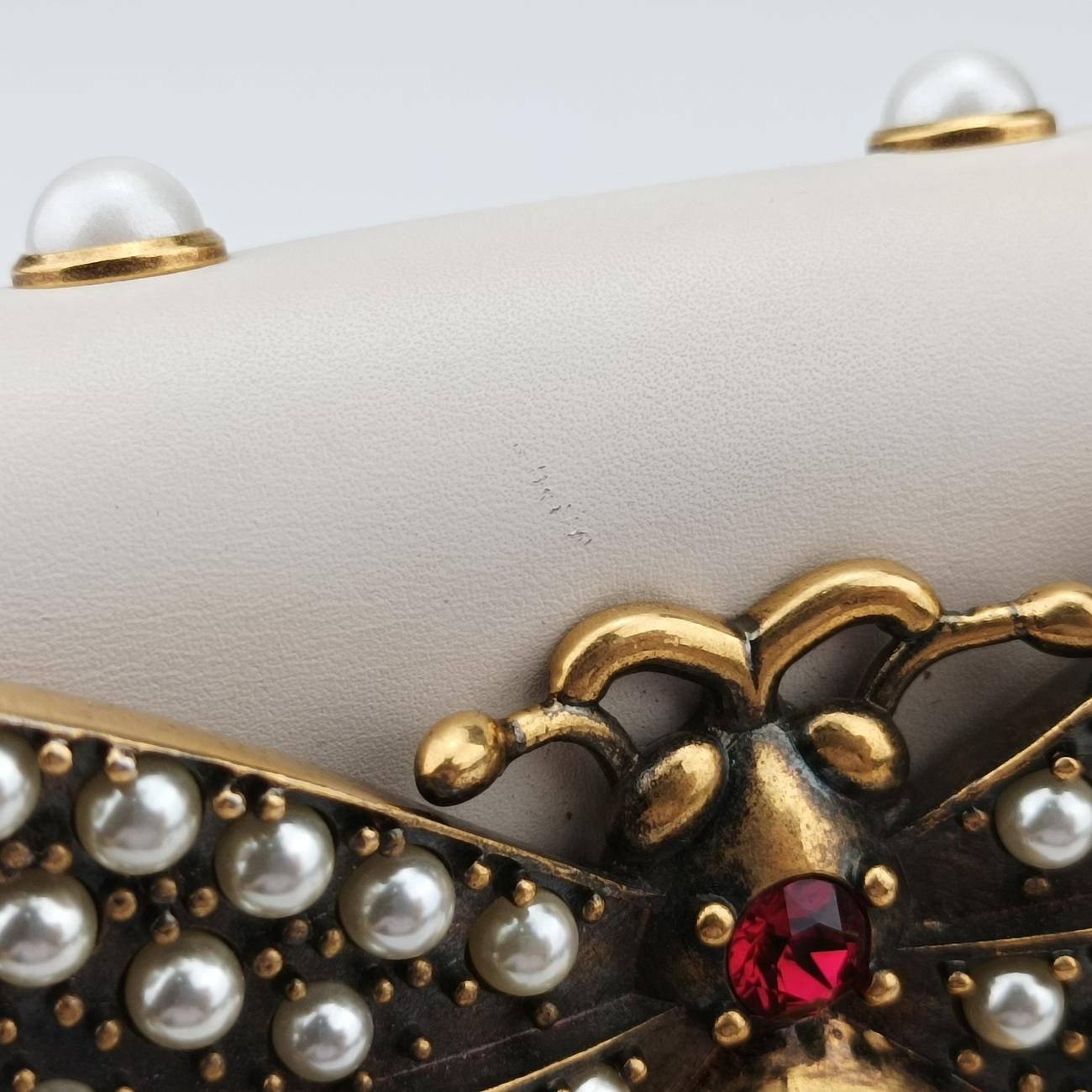 Broadway Pearl BeeWhiteLeather453778H022307783ブロードウェイ パール ビーホワイトレザー453778H022307783