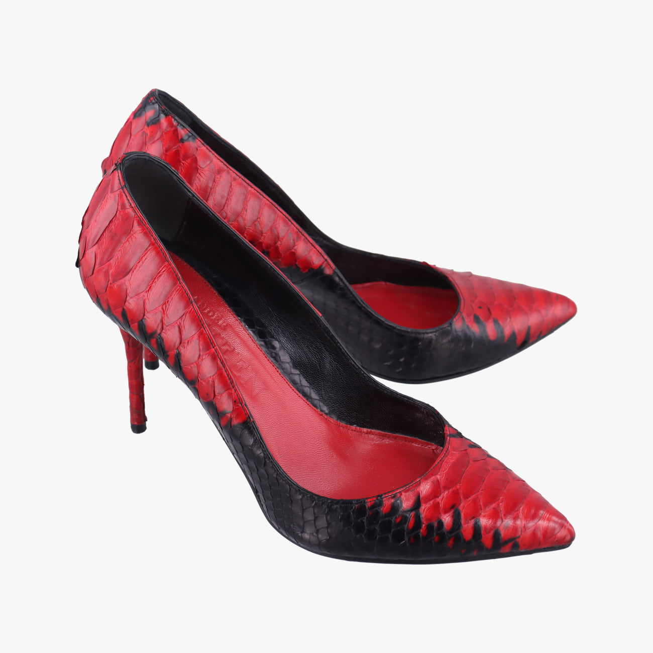 Python Animal Print PumpsMulticolourLeather x snakeskin329358パイソンアニマルプリントパンプスマルチカラーレザーｘヘビ革329358