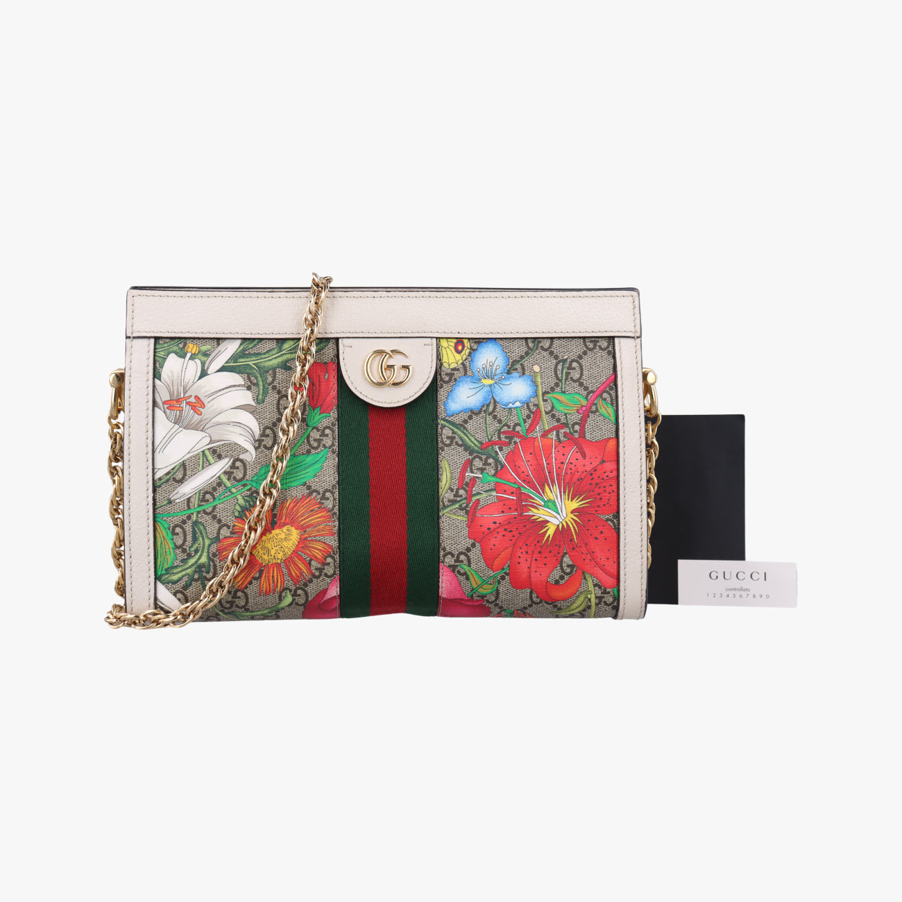 OphidiaMulticolourPVC coated canvas x leather503877F030650667オフィディアマルチカラーPVCコーティングキャンバス×レザー503877F030650667